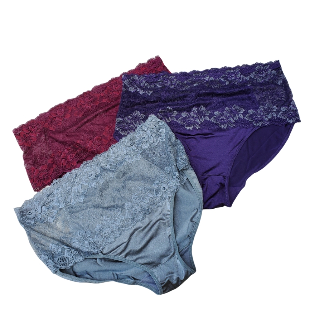 RHONDA SHEAR lace hi cut panties